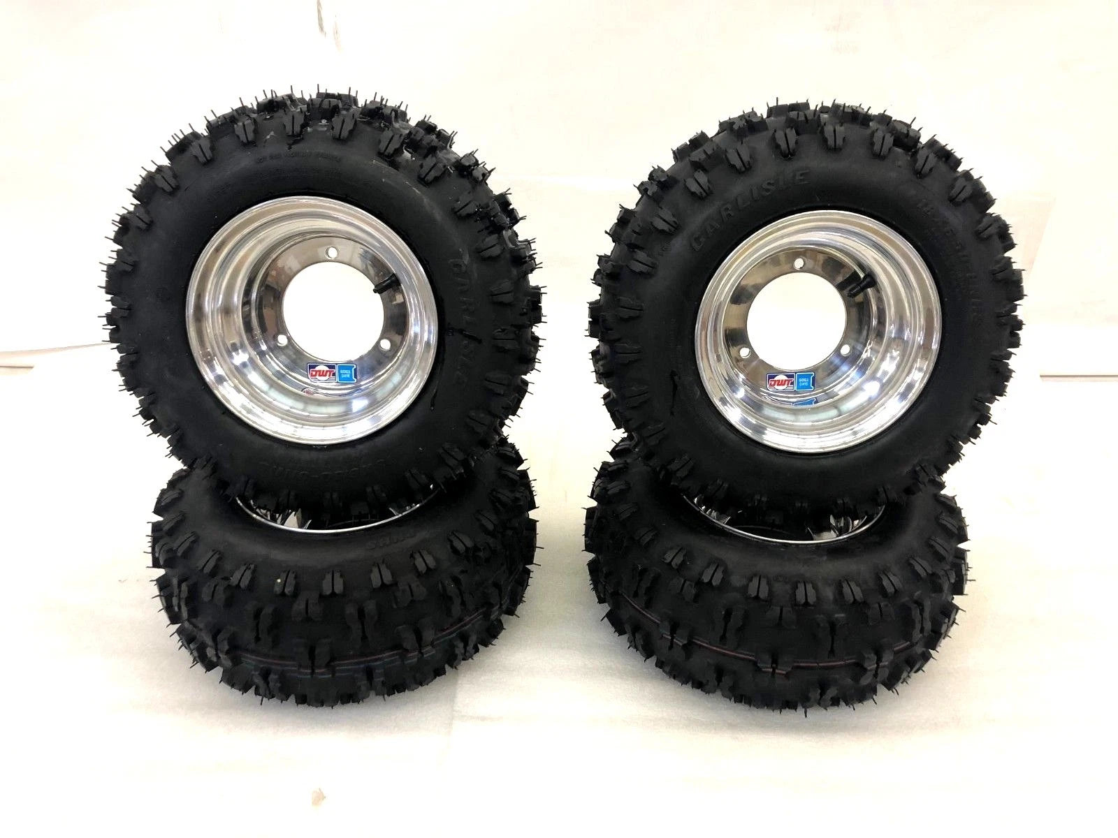 Set of 2 DWT 8" Polished Wheels Rims for Suzuki LT80 (18-6.5-8)