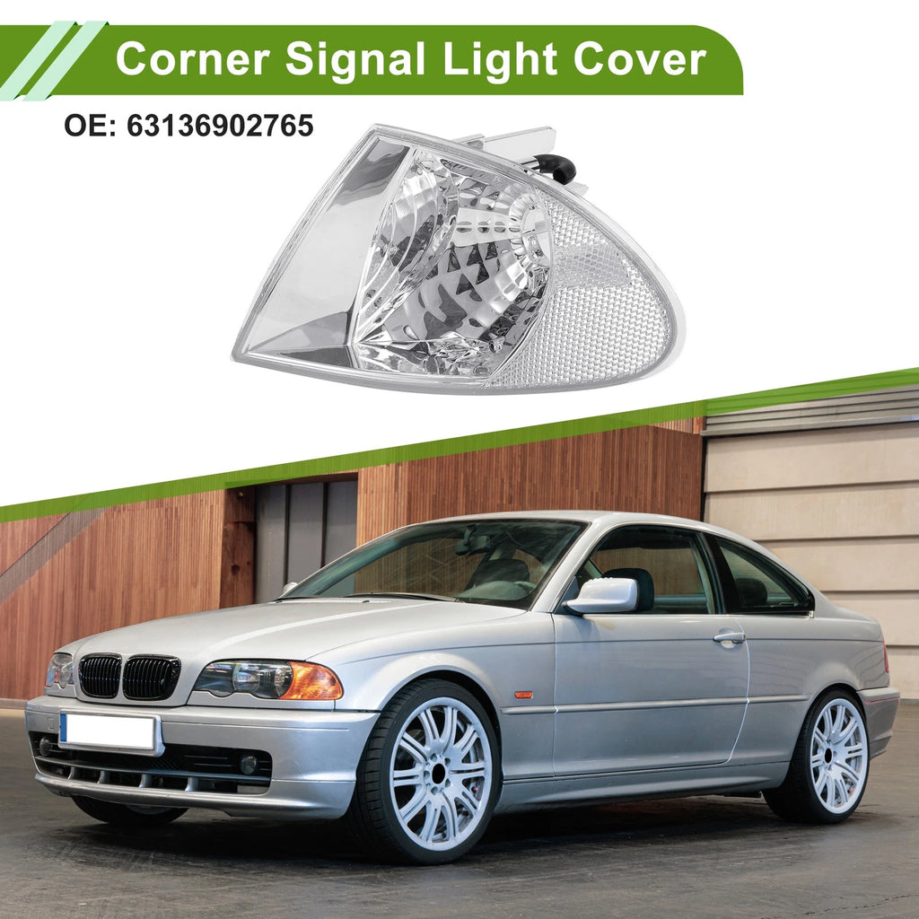 1 Pc Left Corner Signal Light Cover for BMW 3 Series (No. 63136902765) Clear