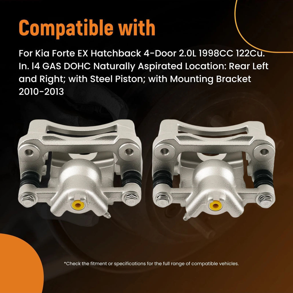 Rear Disc Brake Calipers for Kia Forte (2010–2013) / Rio (2006–2007)