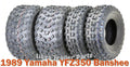 Set of 4 Sport ATV Tires 21x7-10 & 22x11-10 for Yamaha YFZ350 Banshee (1989)