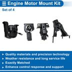 Set of 4 Engine Motor Mounts No.A62063/A4221/A4230/A4218 for Pontiac Vibe (2003–2008)