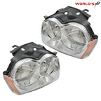Set of 2 Headlight Assemblies for Jeep Grand Cherokee (2005–2007) Chrome