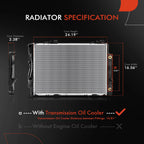 Radiator with Trans Oil Cooler for Mercedes-Benz W202 C230 (1994–1997)