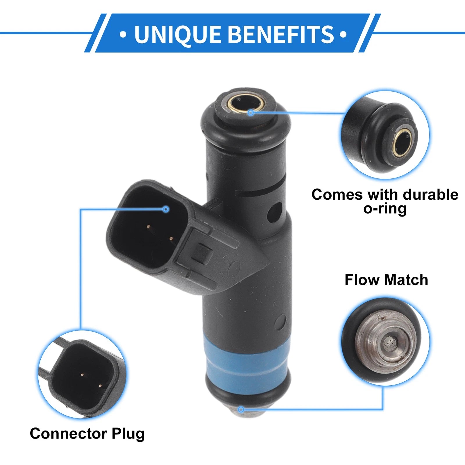 1 Pc No.4F9ED6B Fuel Injector for Ford Freestyle (2005–2007)