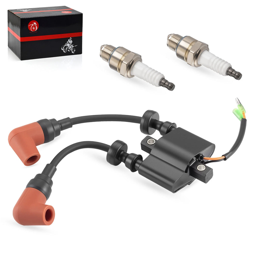Ignition Coil & Spark Plug for Yamaha Outboard F6 F8 F9.9 T8 T9.9 C25 (1996–2017)