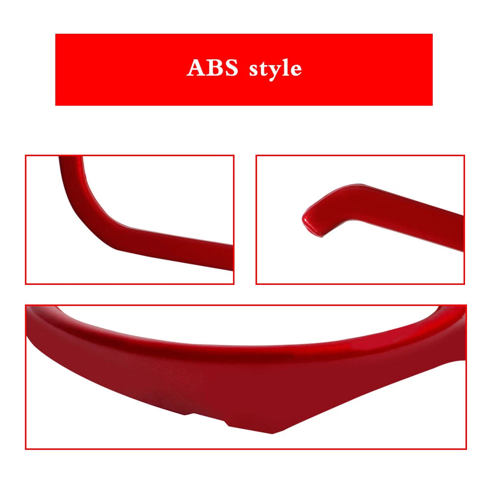 Glossy Red Instrument Panel Decoration Rings for Porsche Cayenne Panamera (2018–2020)