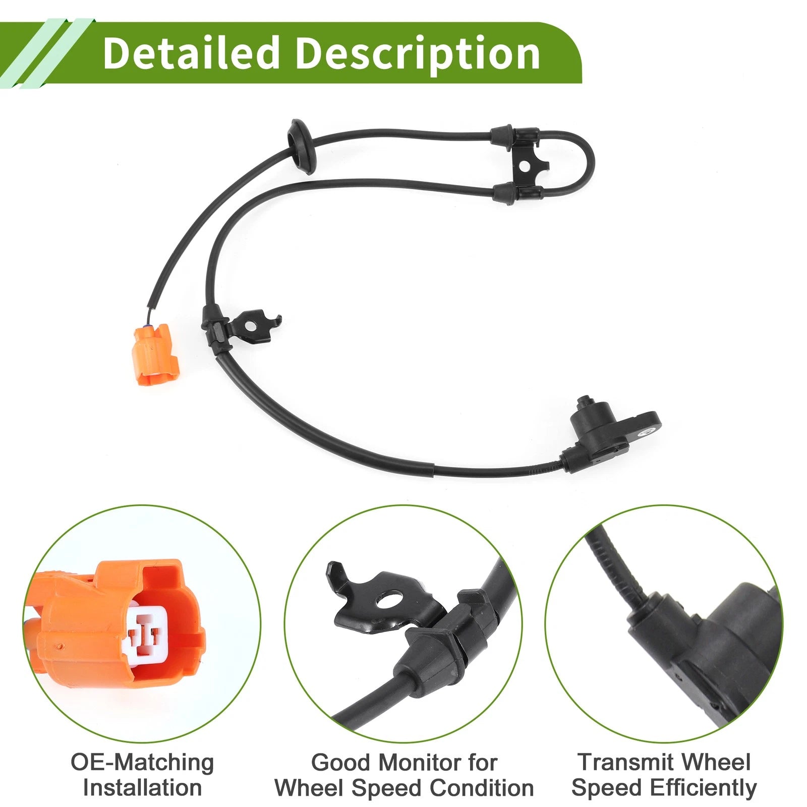 ABS Wheel Speed Sensor No. 57455S9VA01 for Honda Pilot (2006–2008)