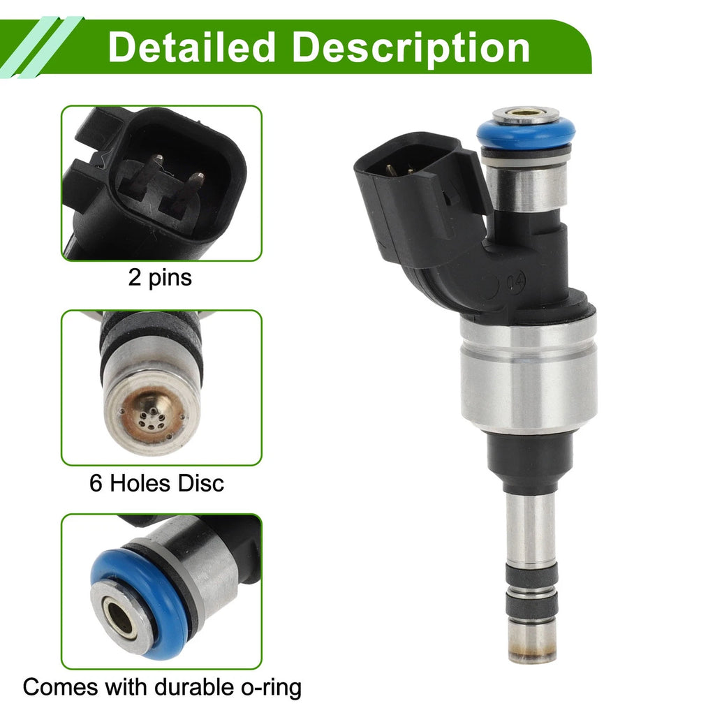 Fuel Injector No. 12633784 for Chevrolet Malibu 2.4L (2013–2014) 1 Pc Black
