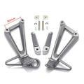 Rear Silver Footpeg Footrest Bracket for Yamaha YZFR3 MT03 (2015–2025)