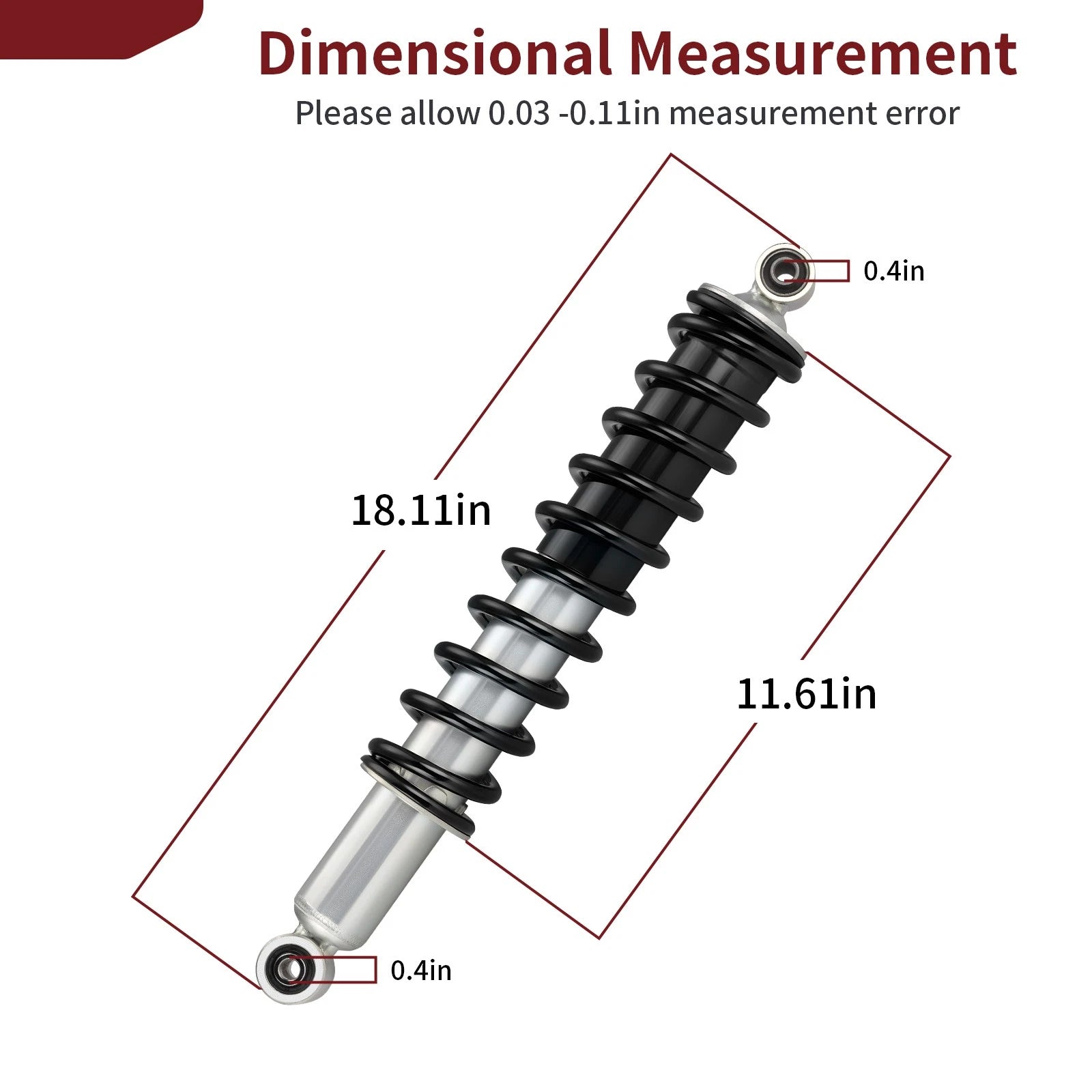 Rear Shock Absorber for Honda Rancher 420 TRX420FM/FE (2007–2013) 52400-HP5-E31