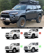 Set of 2 Black Overland Slider Drop Steps for Toyota 4Runner (2014–2024)