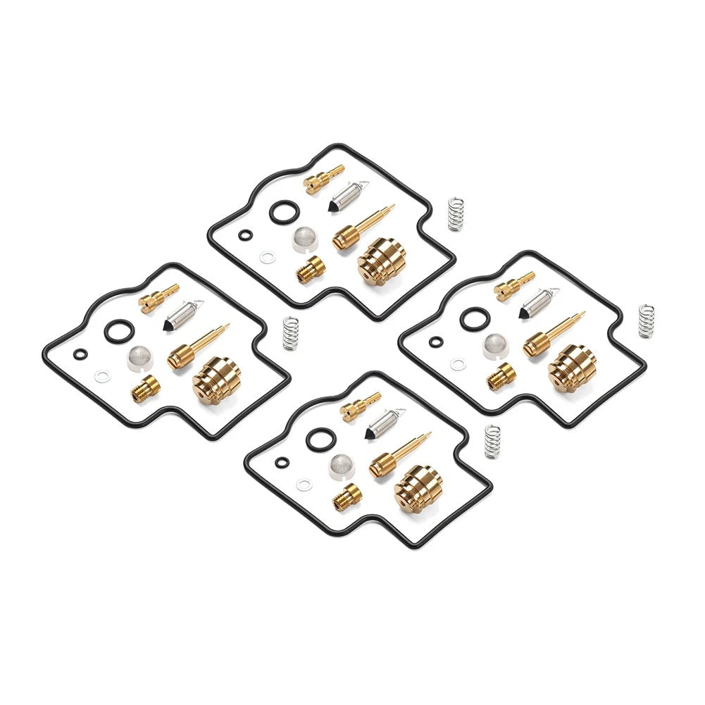 Set of 4 Carburetor Repair Kits for Kawasaki ZX500 ZZR500 (1990–1992)