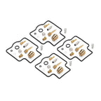 Set of 4 Carburetor Repair Kits for Kawasaki ZX500 ZZR500 (1990–1992)