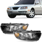 Set of 2 Halogen Headlights for Hyundai Elantra (2004–2006)