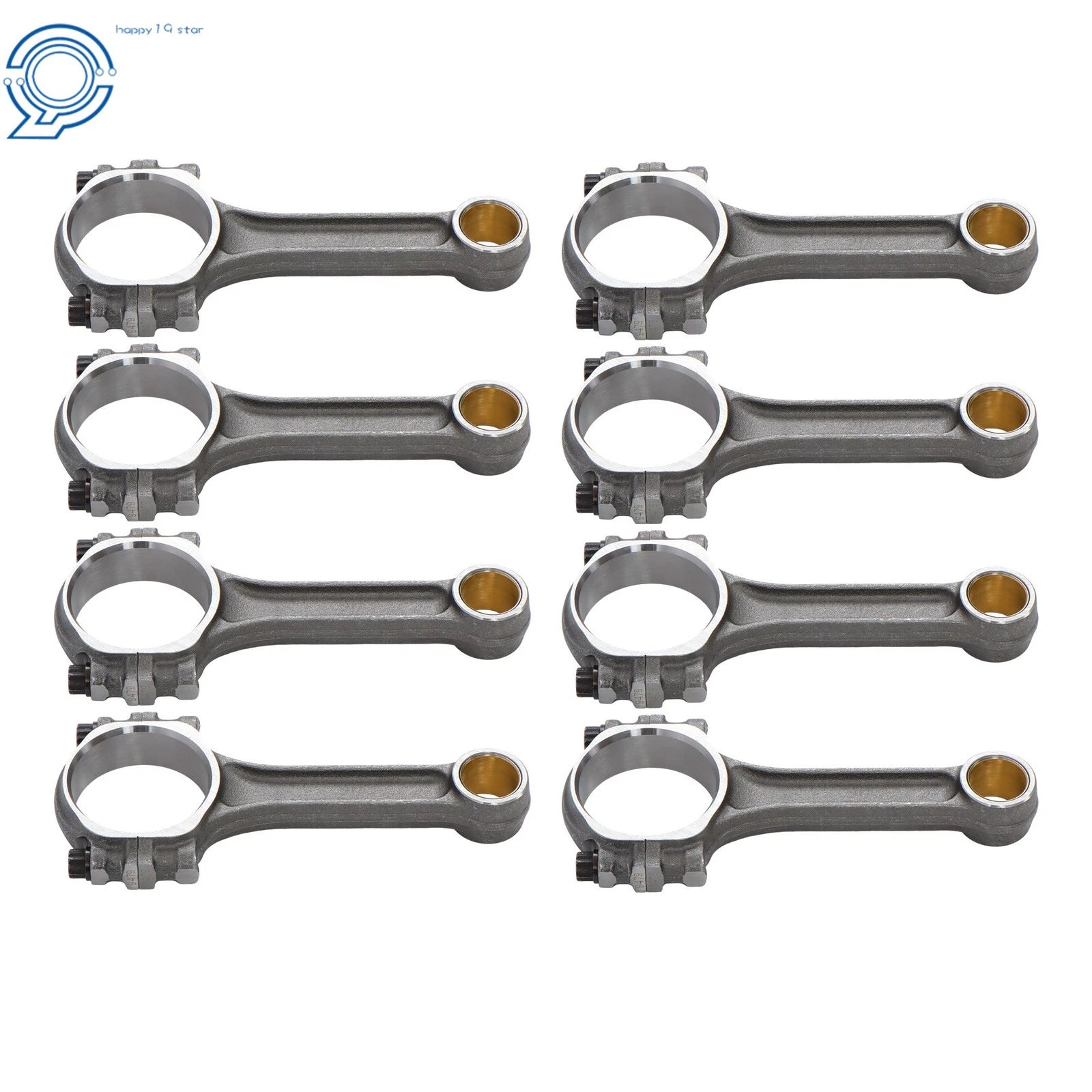 I-Beam Connecting Rods for Chevy SBC 350 (5.700" Length, 2.100" Pin)