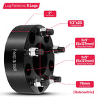 2 Inch 5x5 Wheel Spacers for Cadillac DeVille (1959-1970)