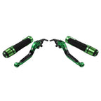 Green Extendable Brake Clutch Lever Grip Set for Ducati Panigale (2012-2019)