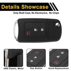 3 Button Key Fob Shell Case for Toyota RAV4 (2013–2015) Black