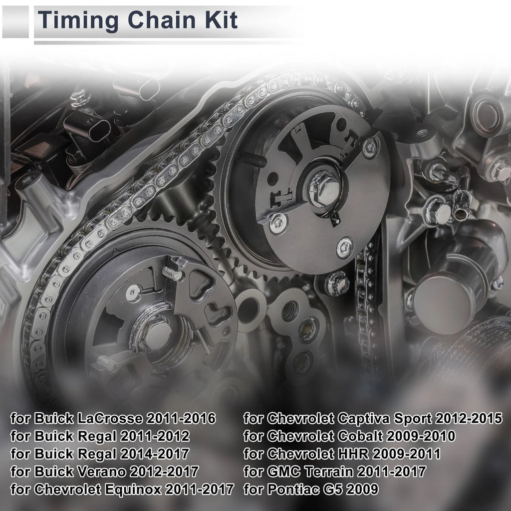 Timing Chain Kit for Buick LaCrosse Regal Verano, Chevrolet Equinox (2010–2017)