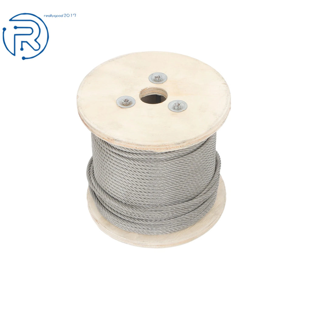 Stainless Steel Cable Wire Rope for Railing Kit (250 Feet, 7 × 19)