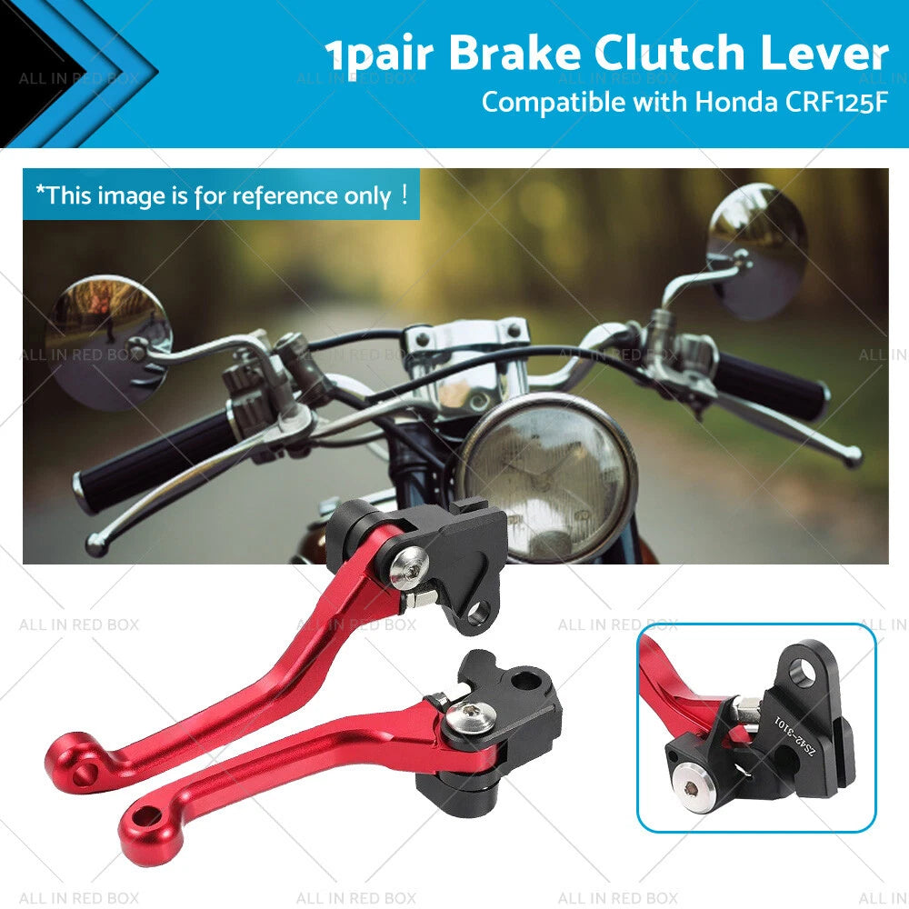 CNC Pivot Brake Clutch Levers Red for Honda XR250 CR125R CRF450R CR500 (1996–2007)
