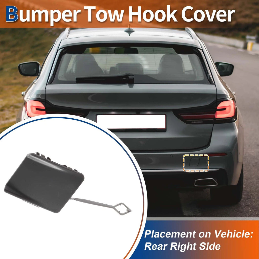 Rear Tow Hook Cover for BMW 5-Series F10 LCI (2014–2017) No. 51127332776