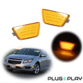 2X Yellow Amber LED Front Side Marker Lights for Chevy Cruze (2011–2015)