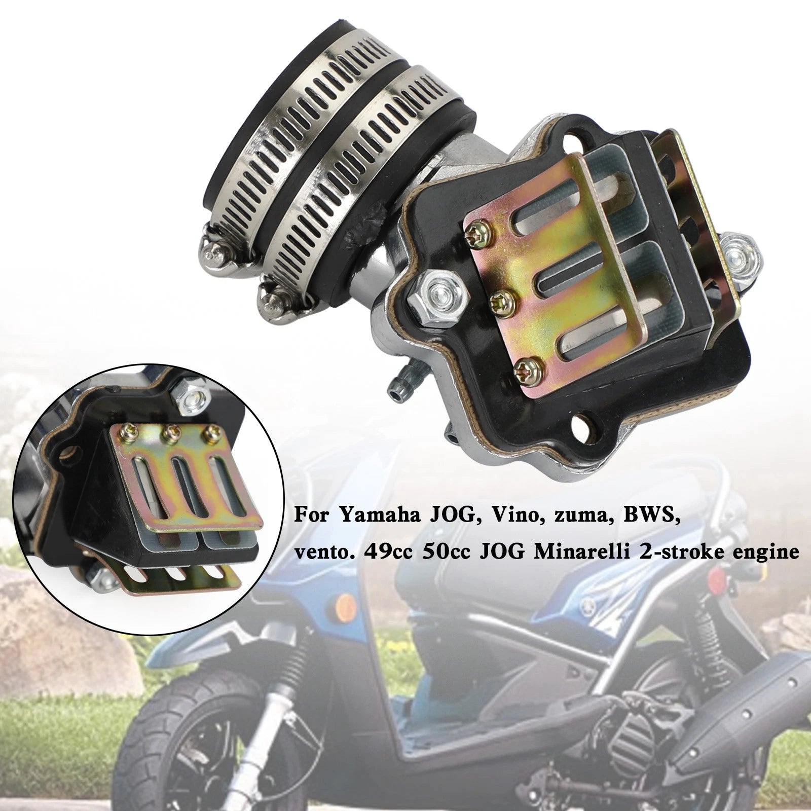 Intake Manifold Reed Valve for Yamaha Jog 50cc (1990–2023)