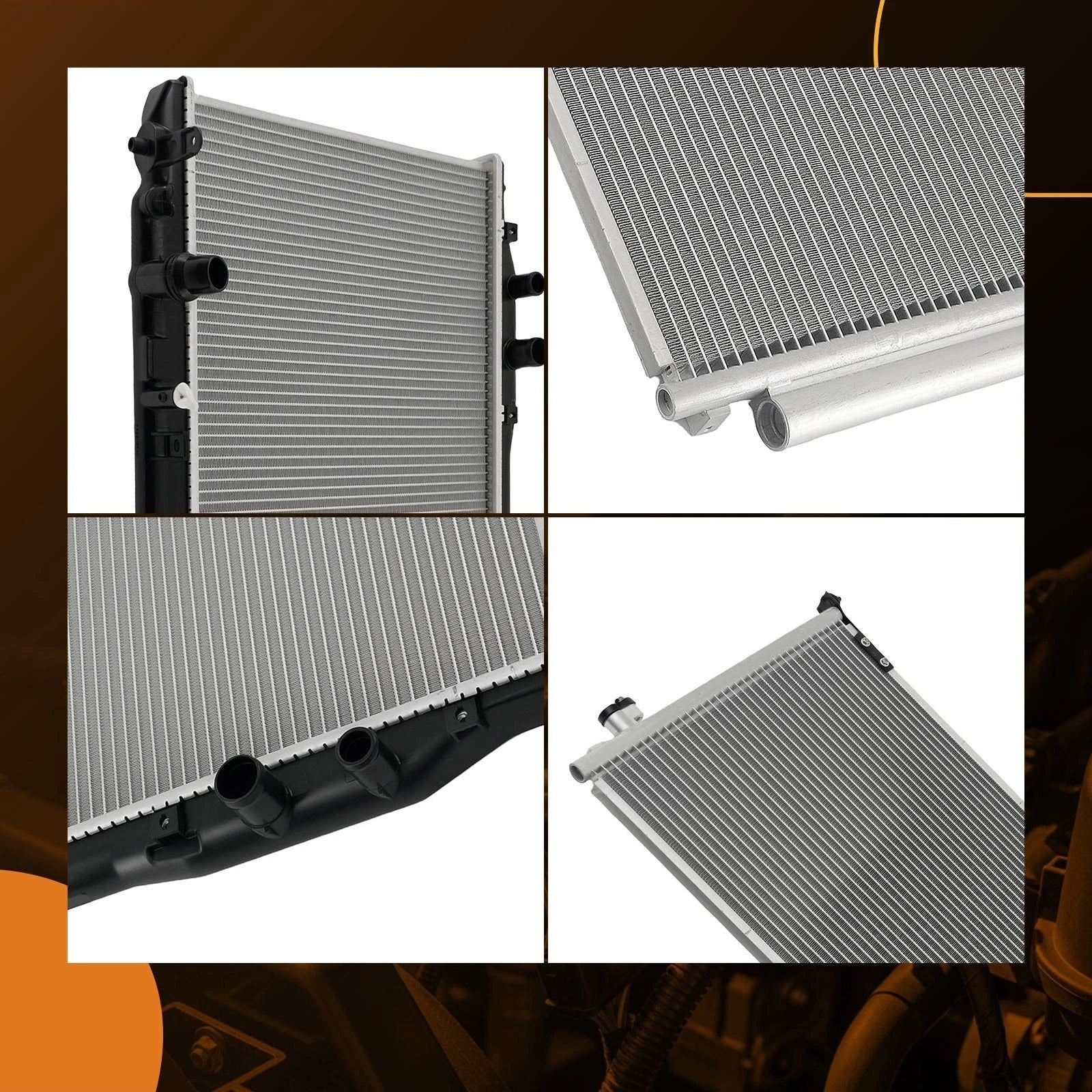 Coolant Radiator & Condenser Kit for Honda Civic (2006-2011)