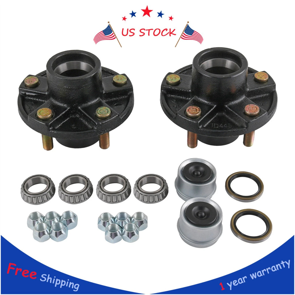 2 Trailer Idler Hub Kits for 2000 lbs Axle (Fits 5 on 4.5")