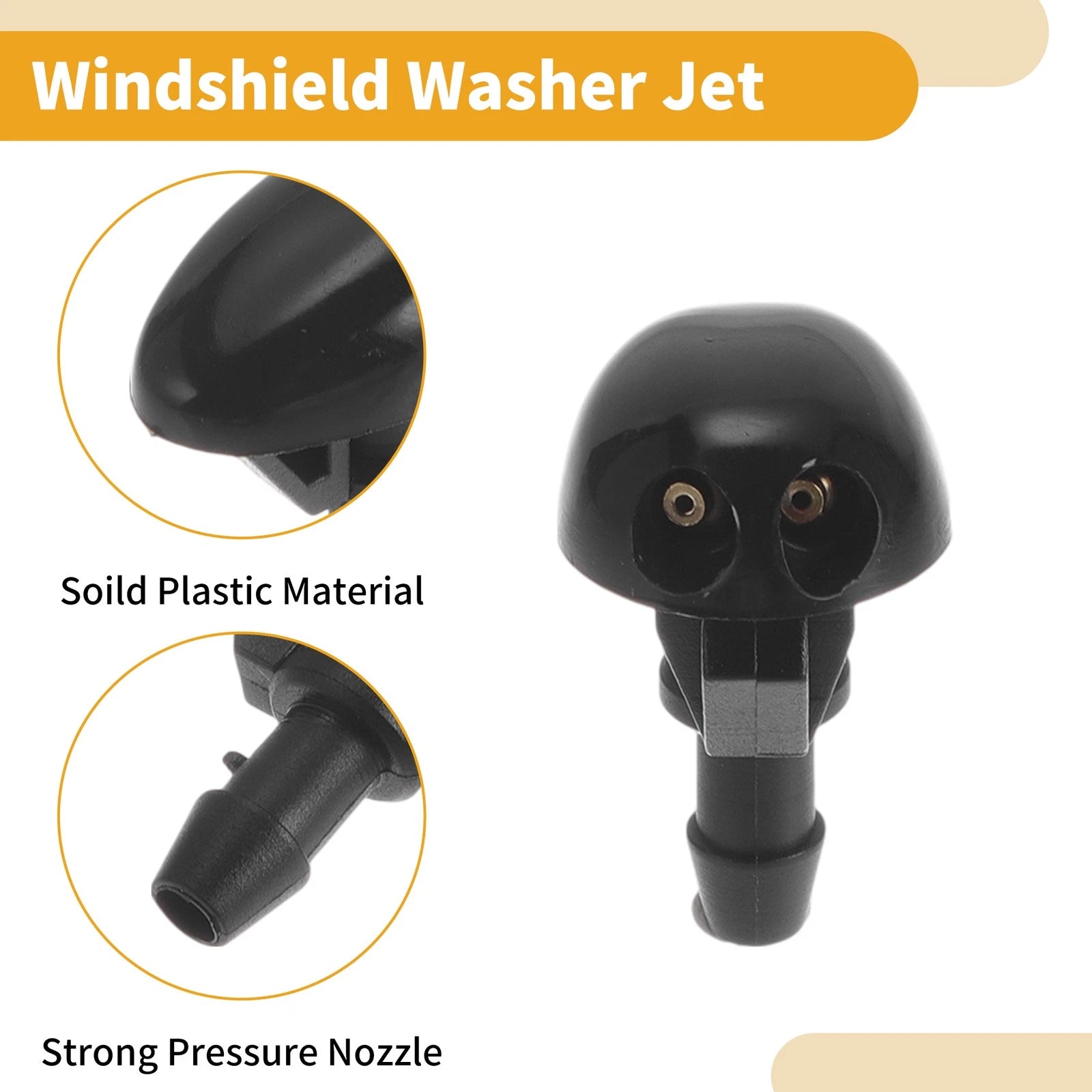 2 Pcs Front Windshield Washer Nozzle for Nissan Frontier (1998–2004) No. 289313S500