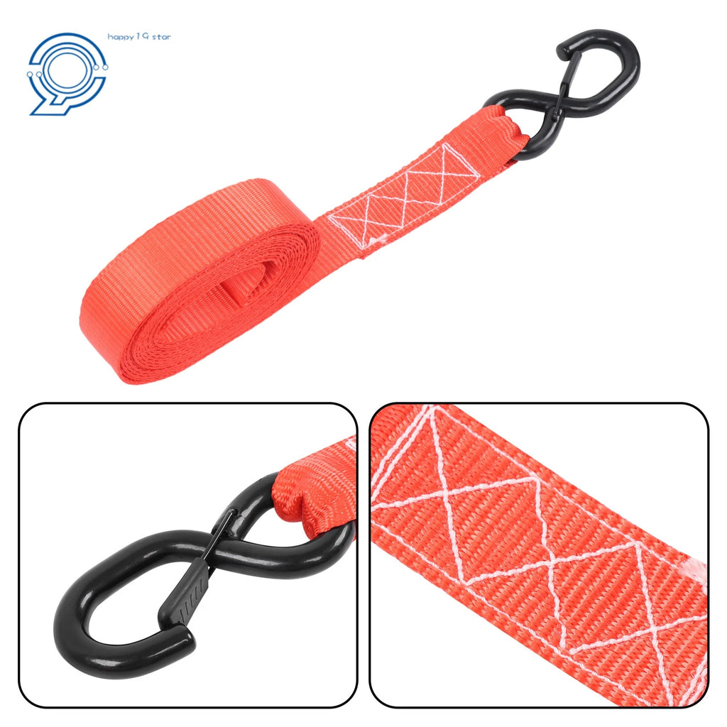 4X Heavy Duty Ratchet Straps 1.6" x 15' (5,208lb Break Strength)
