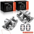 Front Brake Caliper Pair with Bracket for Kia Forte Hyundai Veloster