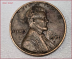 Wheat Penny ERROR L On Rim for 1956