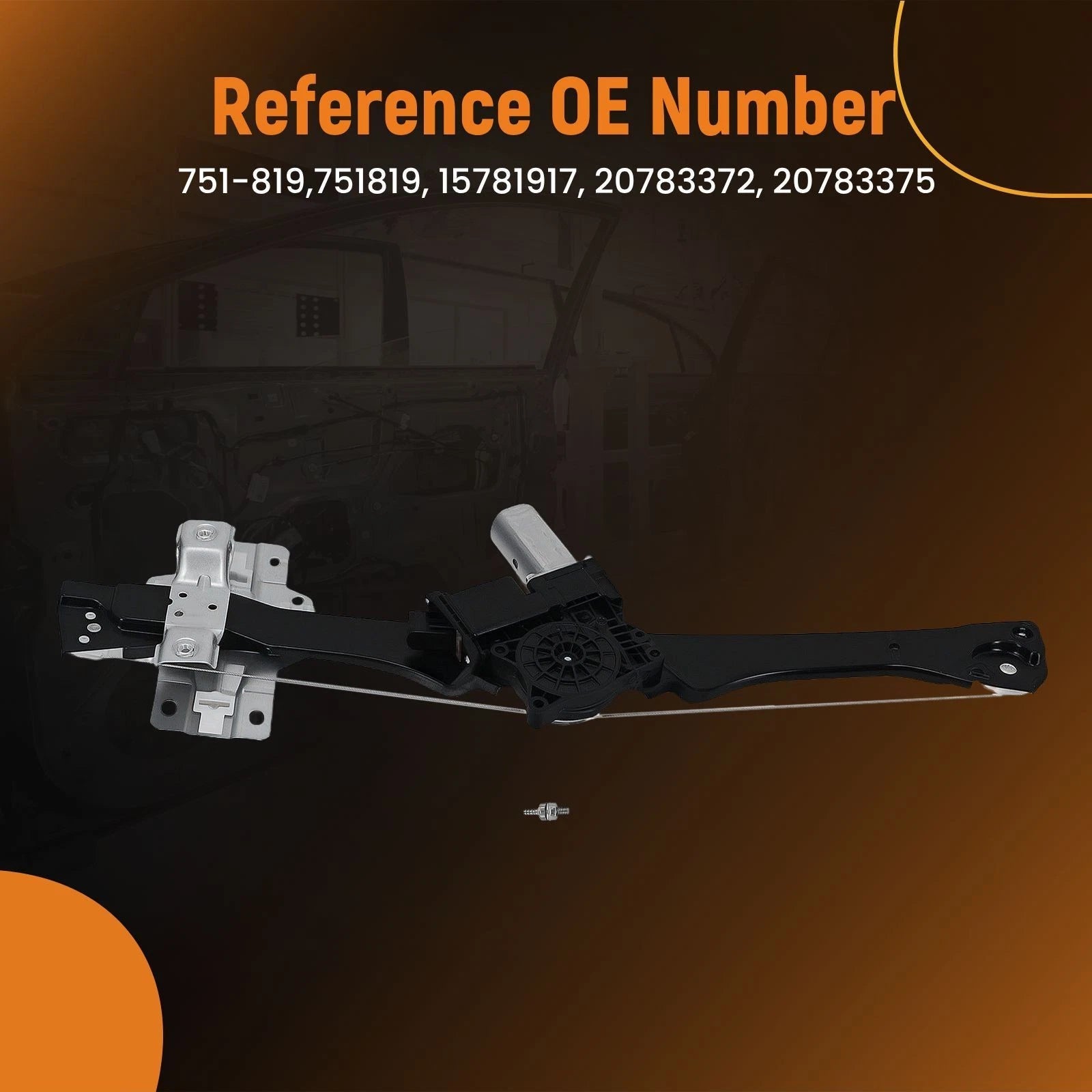 Window Regulator Motor Assembly for Buick Enclave (2008–2017) 25789068
