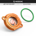 CNC Clear Oil Filter Cover Cap for KTM 400 SX EXC MXC 2001-2002, 450 XC 2007-2009