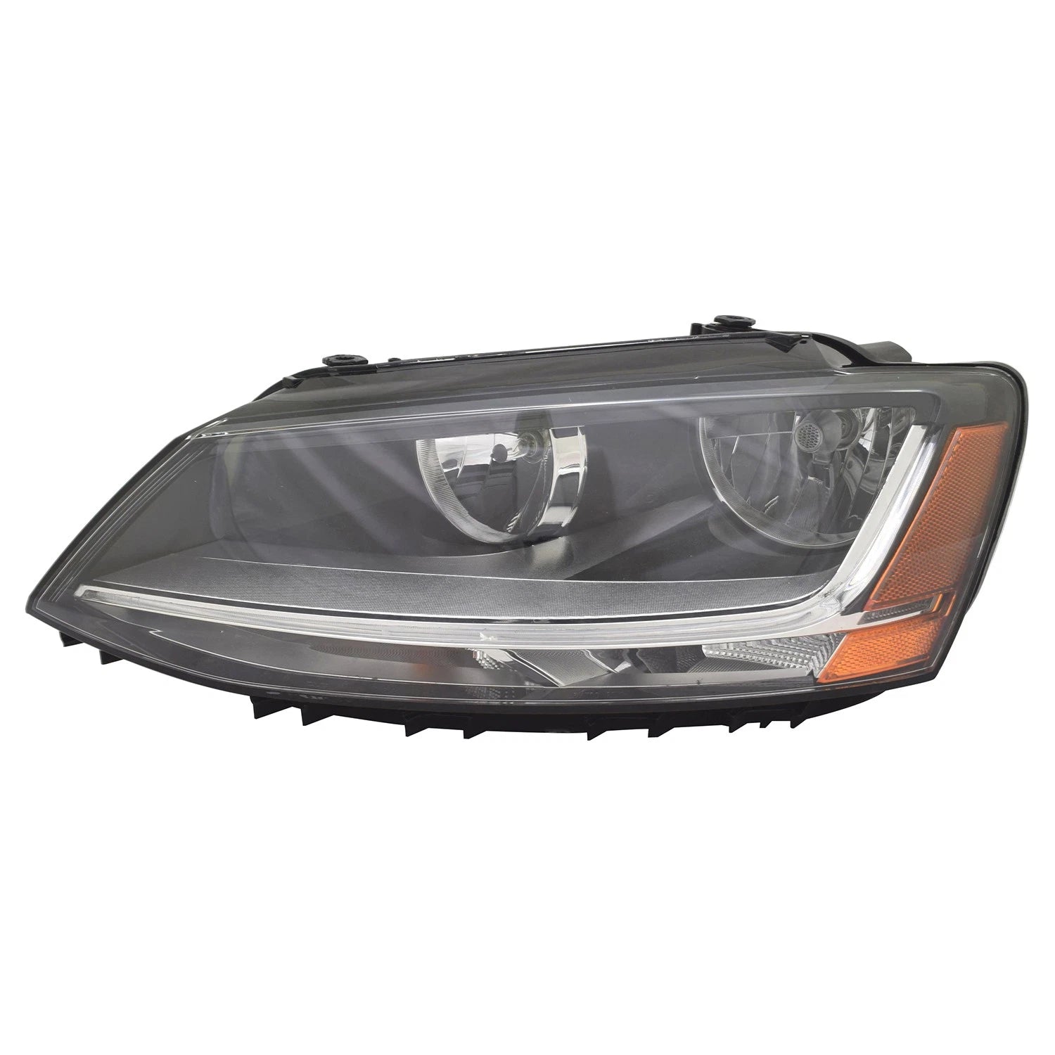 Replacement Driver Side Halogen Headlight Assembly w/o Directional Beam