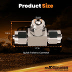 Pair Stainless Steel Pneumatic Air Pipe Quick Fitting Connectors for [Make Model] ([YYYY–YYYY])