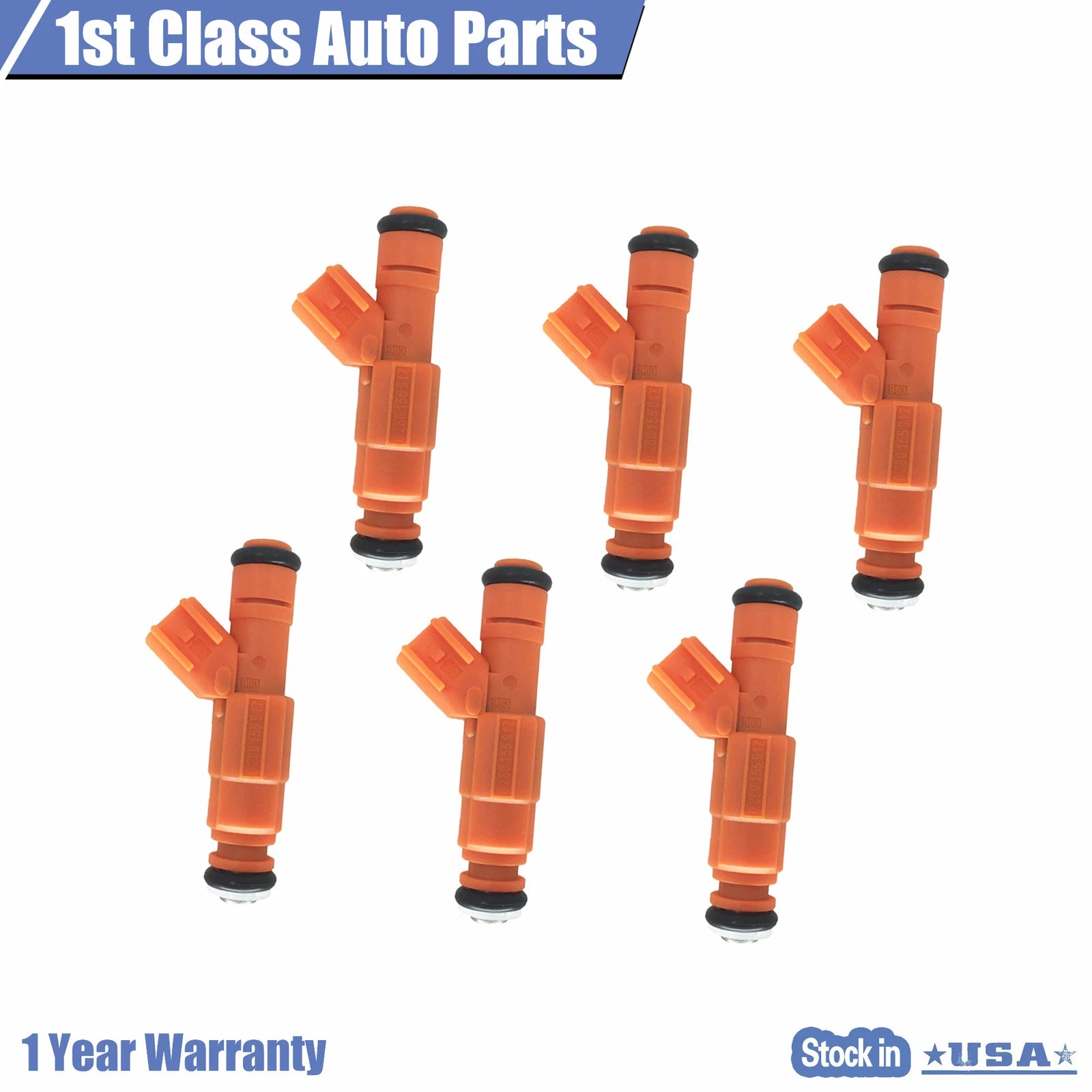 Set of 6 Fuel Injectors for Ford F-250 F-350 (1999–2007)