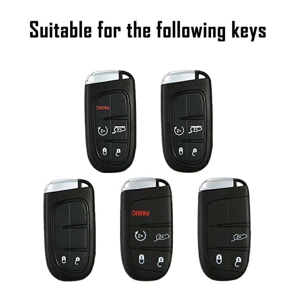 Key Fob Case Cover for Jeep Dodge Journey Charger Carbon Fiber