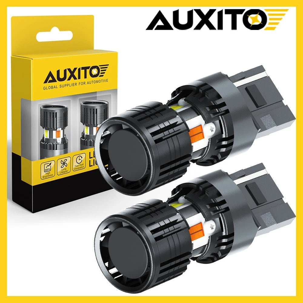 2X 7443 Switchback LED Turn Signal Parking DRL Light Bulbs for [Make Model] 