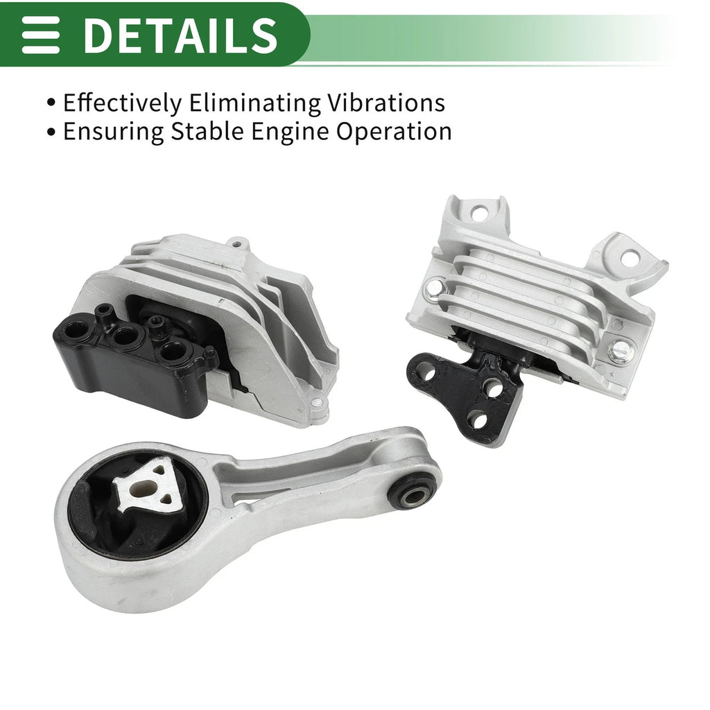 Engine Motor Trans Mount Set for Dodge Grand Caravan (2008–2010)