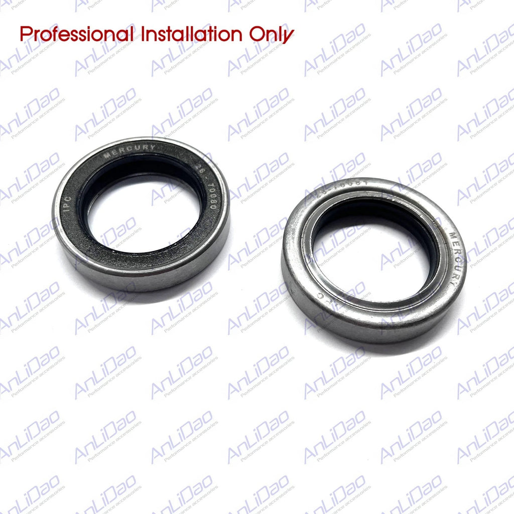 2Pcs Outer Propshaft Oil Seal for Mercury Outboard 65HP-200HP (3Cyl V6) 26-70081