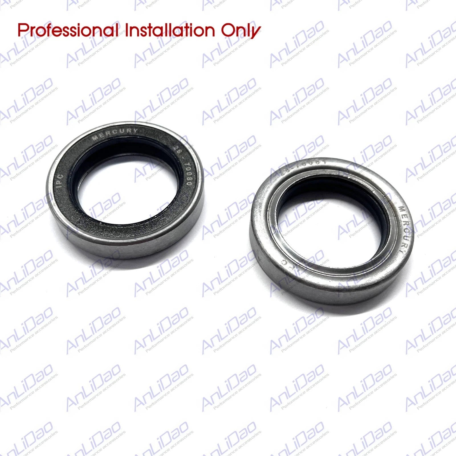 2Pcs Outer Propshaft Oil Seal for Mercury Outboard 65HP-200HP (3Cyl V6) 26-70081