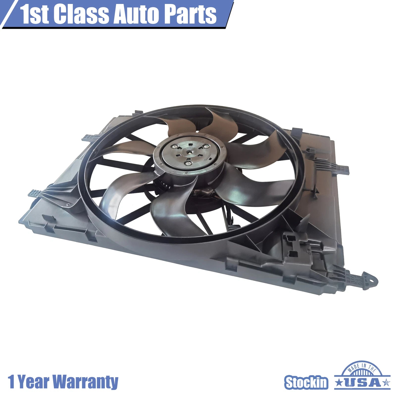 Radiator Cooling Fan Assembly for Mercedes-Benz W205 C-Class (2015–2021)