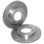 Front Slotted + Drilled Disc Brake Rotors for Landcruiser FJ60 FJ62 HJ60 HJ61