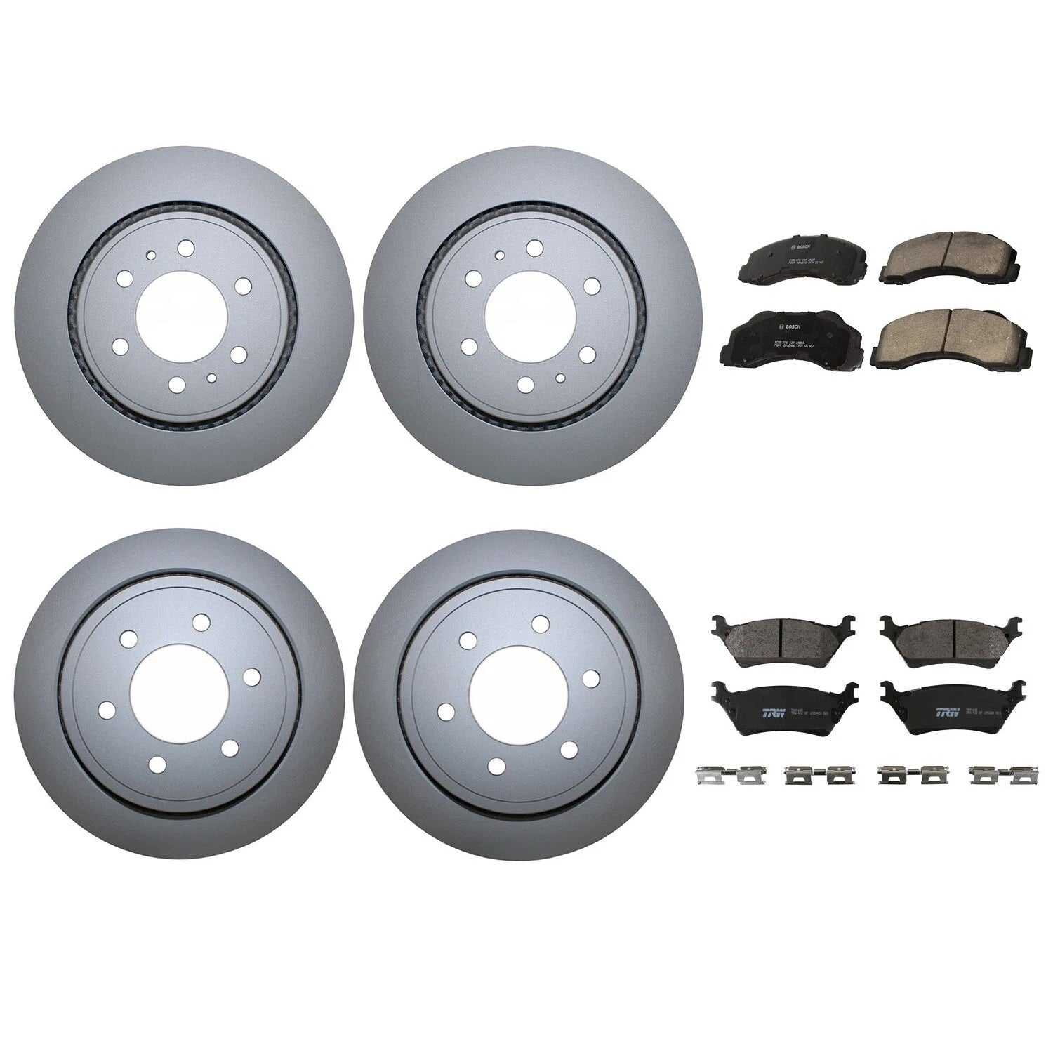 Front Rear Brake Kit Rotors Set of 4 for Ford F-150 (2018–2019)