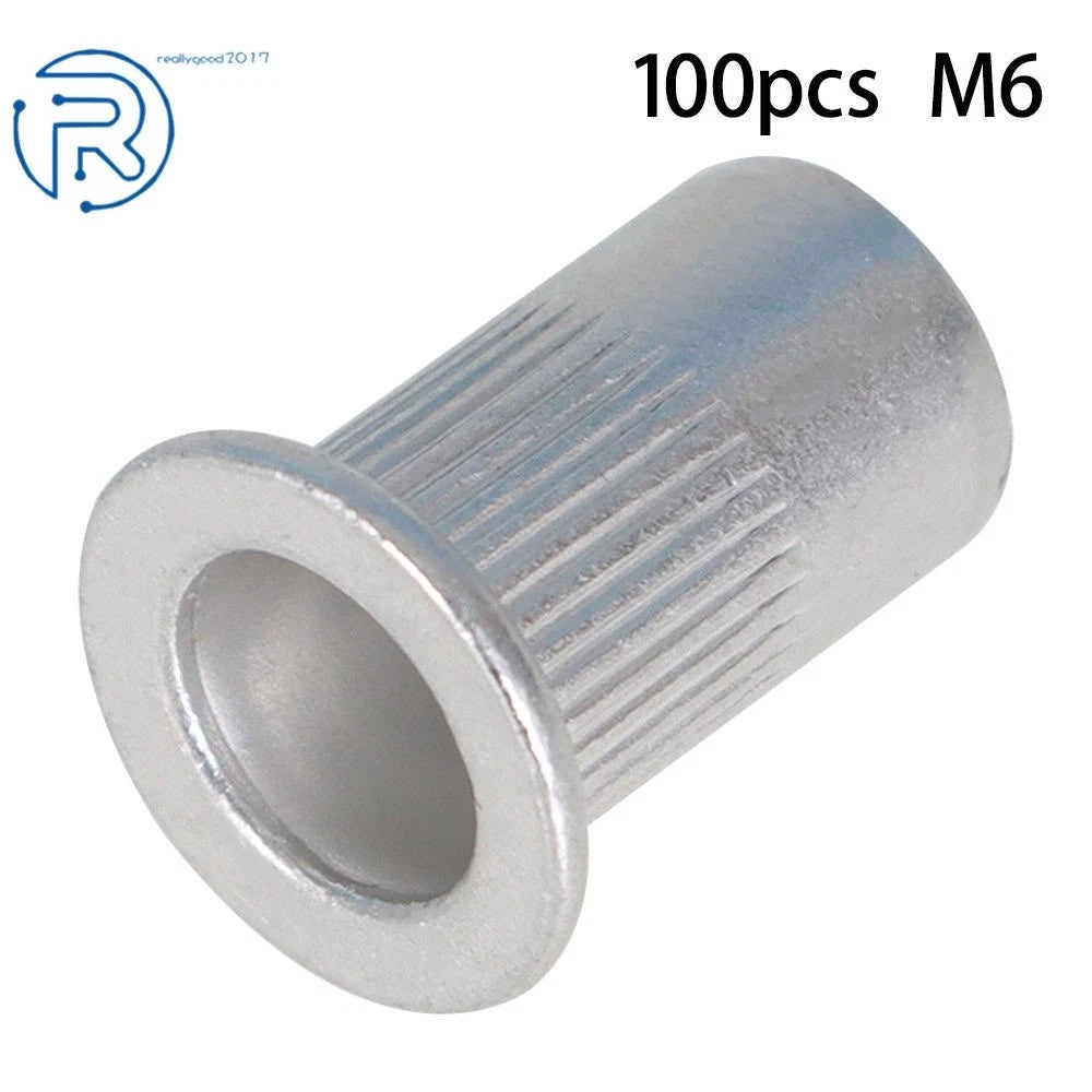 Pack of 100 M6 Rivet Nuts for Automotive Applications