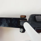 Right Black Highway Peg Mount with Black Skull Foot Peg for Harley Dyna (1991–2017)
