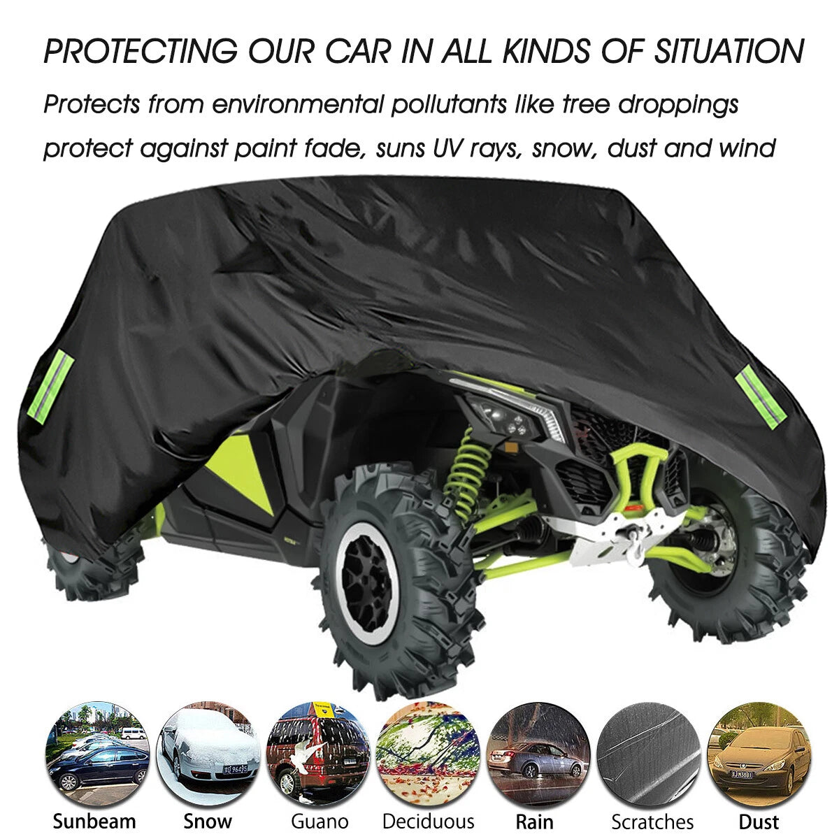 UTV Cover for Can Am Maverick X3 RS (2015–2021) with Reflective Strip